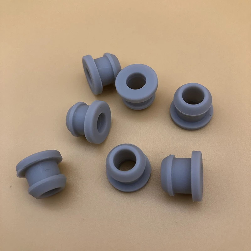 Rubber Grommet Two Sides High Temperature Gasket T type Plug with hole 0.45 0.48 0.5 0.55inch Silicona Ring Grommet 11 12 13mm