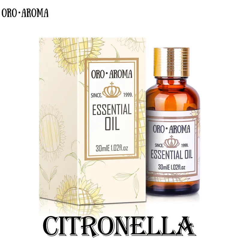 

oroaroma free shipping natural citronella oil Remove acne Insect Soothing mood Relax citronella essential oil