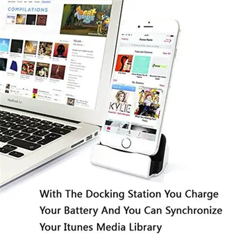 Dokovací stanice iOS Nabíjecí stojánek pro Apple iPhone 11 Pro Max XS XR X 7 8 6S Plus Dokovací stanice Telefon Dokovací USB Nabíječka Držák 10 nejlepší prodej dokovací stanice pro telefon - №8