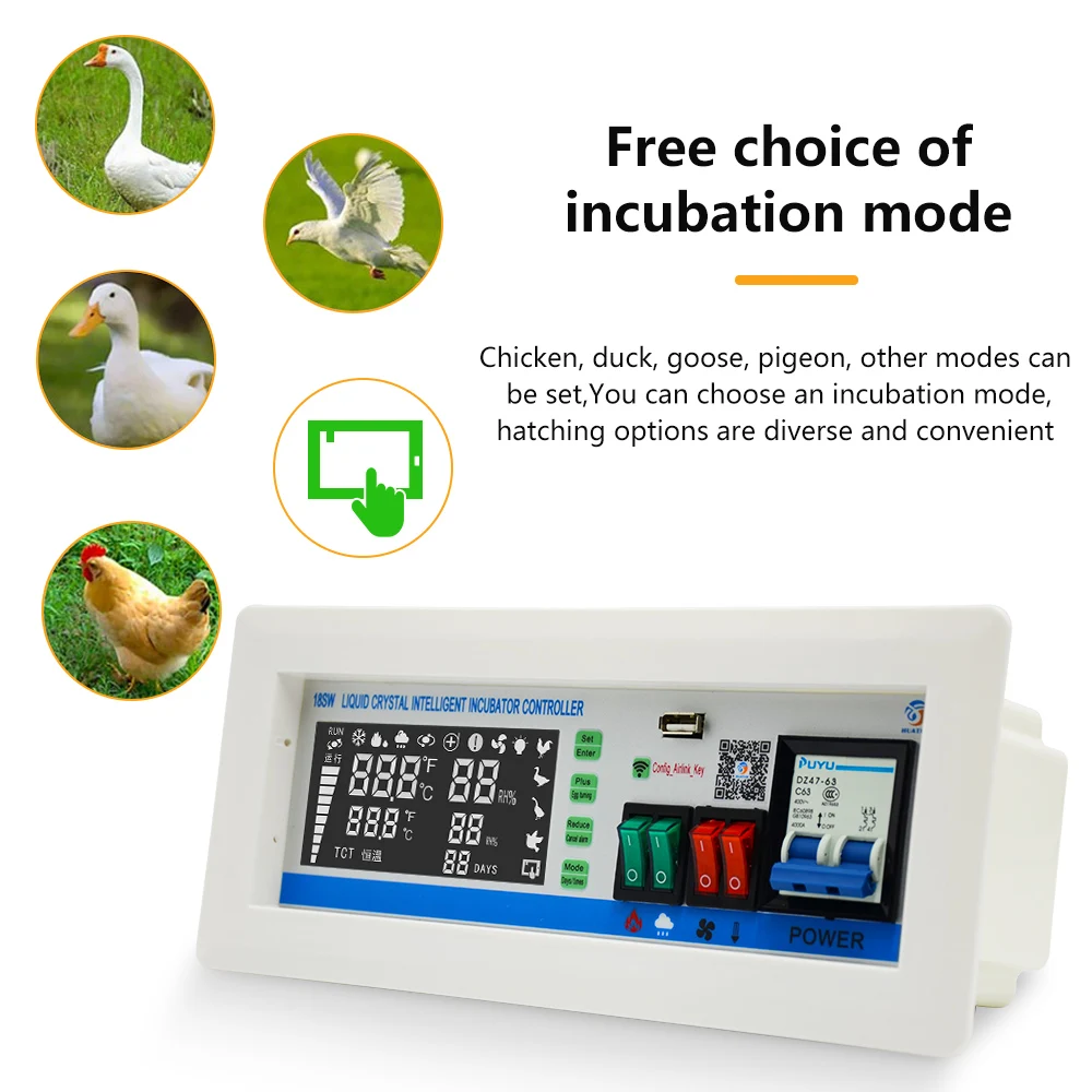 CE  XM-18SW Intelligent Incubator Controller Egg Incubator WIFI Remote Intelligent Control Hatching Control System App System