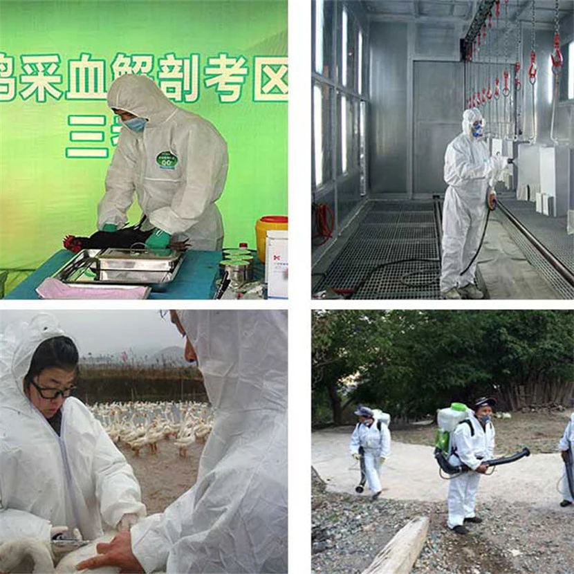 Disposable Protection Gown Dust Spray Suit Siamese Non-woven Dust-proof Anti Splash Clothing Safely Protection Clothes