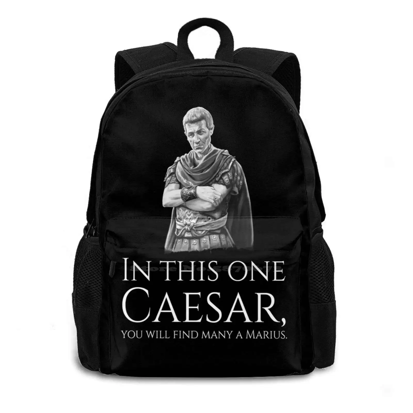 Sulla Quote On Gaius Julius Caesar And Marius Ancient Roman History Teen College Student Backpack Pattern Design Bags Veni Vidi