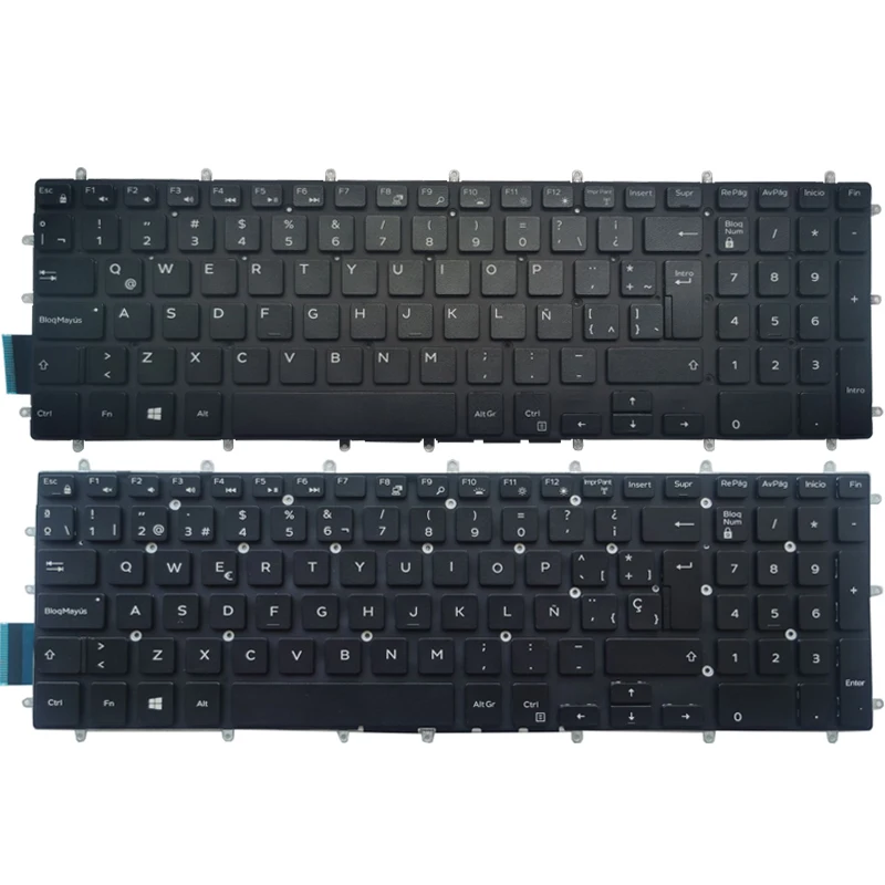 

Pop Latin LA/Spanish SP laptop Keyboard for Dell Inspiron 15 5570 5575 5770 5775 7566 7577 7587 7570 7580 with backlit