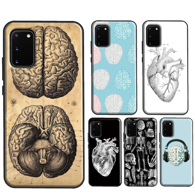 Human Heart Anatomy Case For Samsung Galaxy S21 S22 Ultra Note 20 S8 S9 S10 Plus Note 10 Plus S20 FE Coque