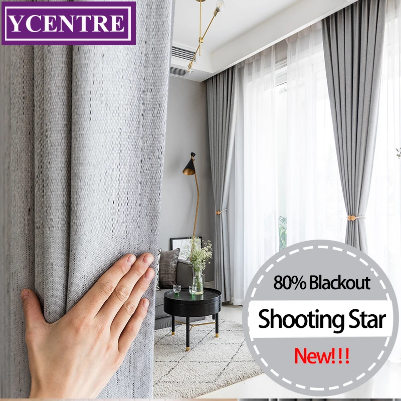 

YCENTRE Simple&Moden Window Curtains Treatment Solid Color Darken Living Room Beautiful Blackout Curtain / Drapes for Bedroom