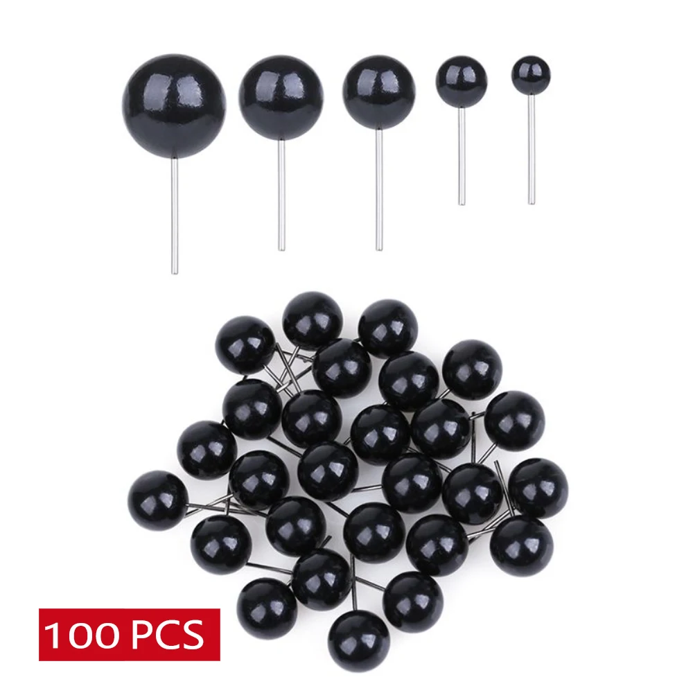 100Pcs/set Glass Eyes 4/5/8/10 mm Needle Felting Teddy Bears Dolls Animals Black Eyes for DIY Hand Made Toy Doll Accessories