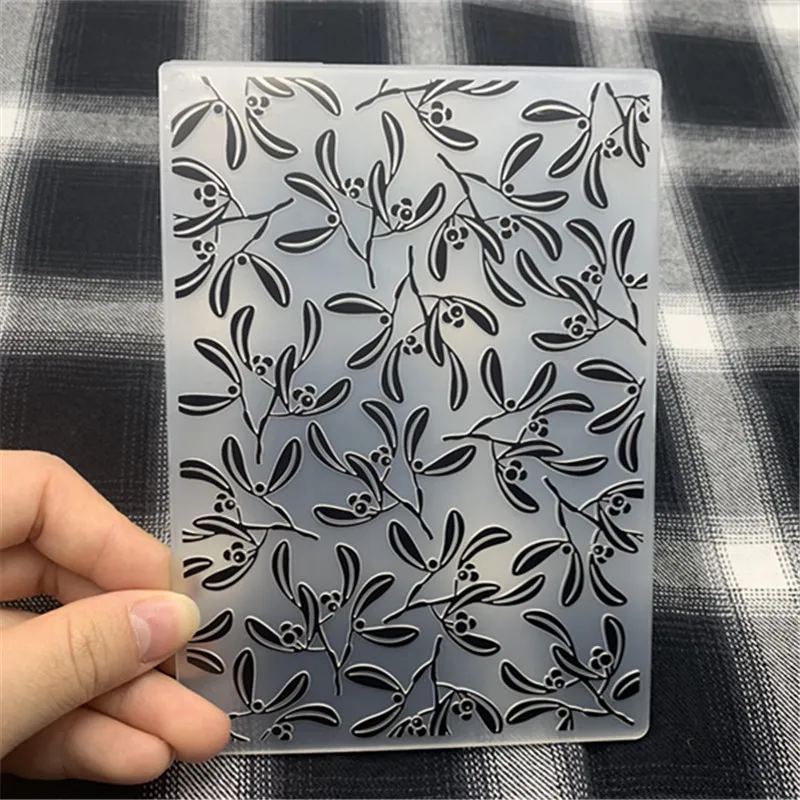 Plastic embossed folder embossed template leaf background, used for DIY scrapbook paper model/card making decoration supplies