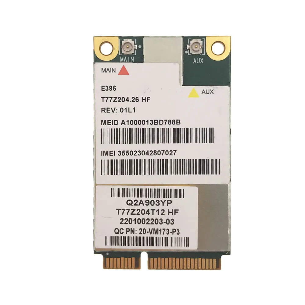 

E396 Wireless 3G WWAN Broadband Mini PCIe HSPA +/EV-DO EDGE WCDMA Wireless Modul Card Gobi3000 FOR Dell DW5630 5323 2120 M4600