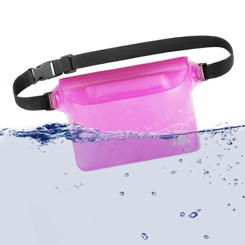 Borsa da nuoto trasparente impermeabile in PVC Outdoor Drift Diving marsupio borsa da cintura custodia subacquea per telefono marsupio borse