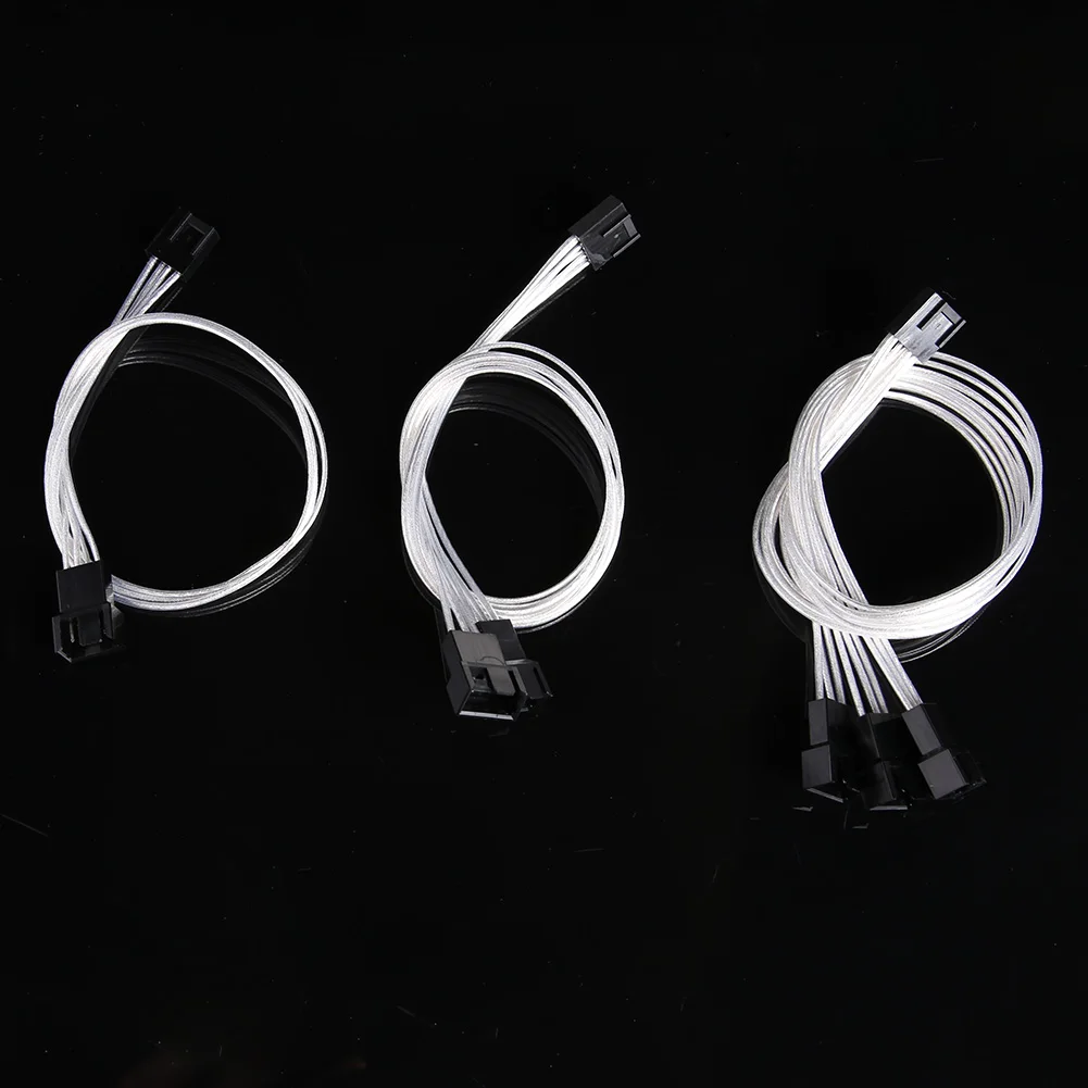 30 см 4Pin PWM Удлинительный кабель-1 шт. 1 2 3 Way компьютер Процессор охлаждения разветвитель вентилятора шнур адаптера для BTC Майнер биткоинов гор...