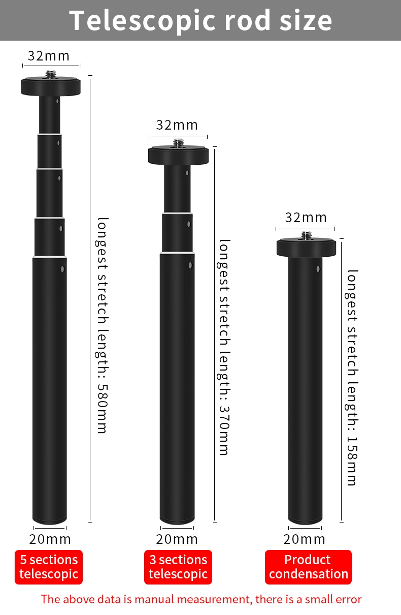 LituFoto All Metal treppiede da viaggio leggero telecomando per supporto per telefono cellulare fotocamera Gopro Live Youtube