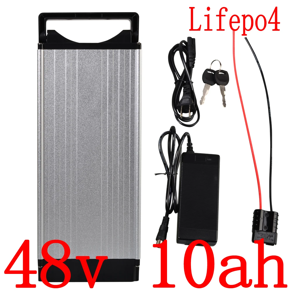 48V 10Ah lifepo4 Ebike Lithium Battery 48V 1000W Electric Bike Battery 48V 10AH LiFePO4 li-ion battery with 30A BMS+2A charger