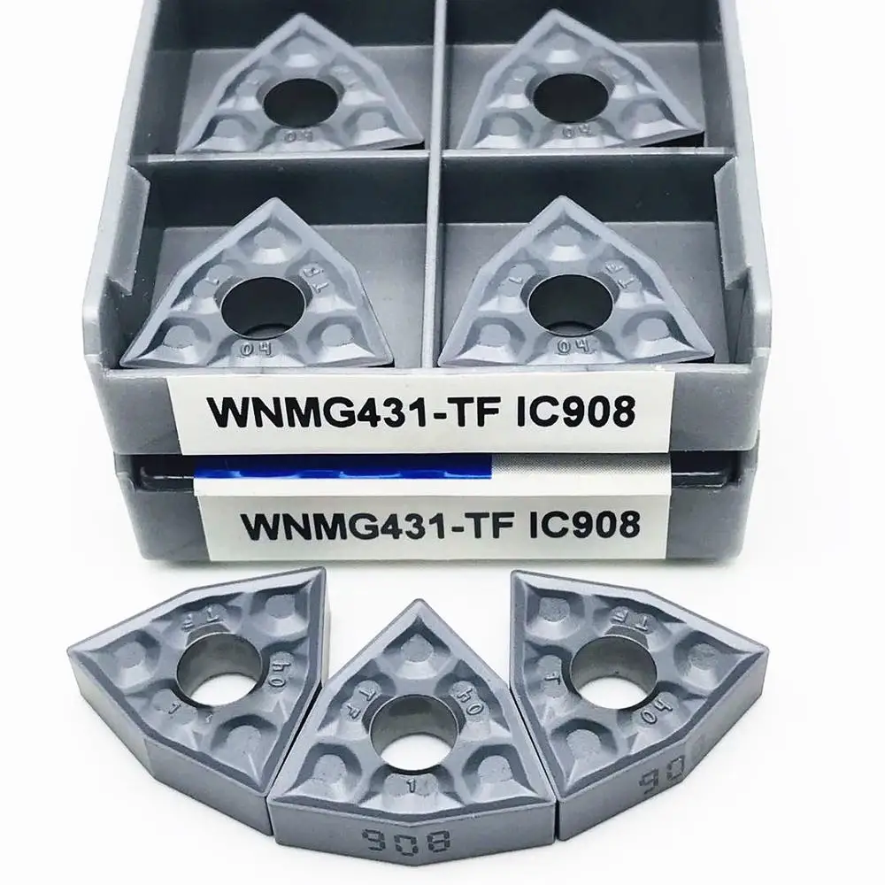 Inserto in metallo duro WNMG080408 TF IC907 IC908 WNMG080404 TF IC907 IC908 utensile per tornitura esterno inserto per tornitura WNMG 080408 CNCTokarnyy