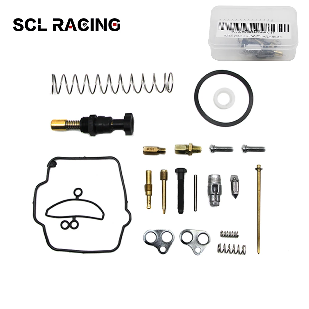 SCL Racing 1Set 32 33 34 35 36 38 40 42mm PWK KEIHIN Koso Motorcycle Carburetor Repair Kit Spare Jets Carb Accessories