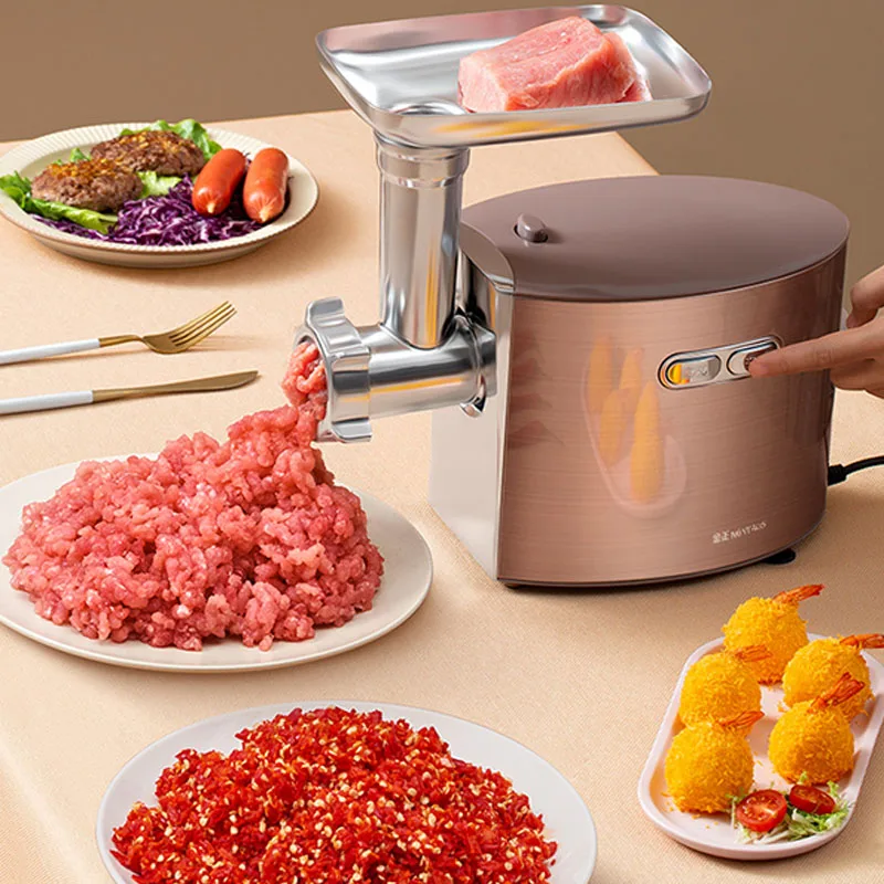 المطاحن الكهربائية اللحوم الفولاذ المقاوم للصدأ الثقيلة المفرمة السجق ستوفير الطعام المعالج الأجهزة المنزلية المروحية للمطبخ