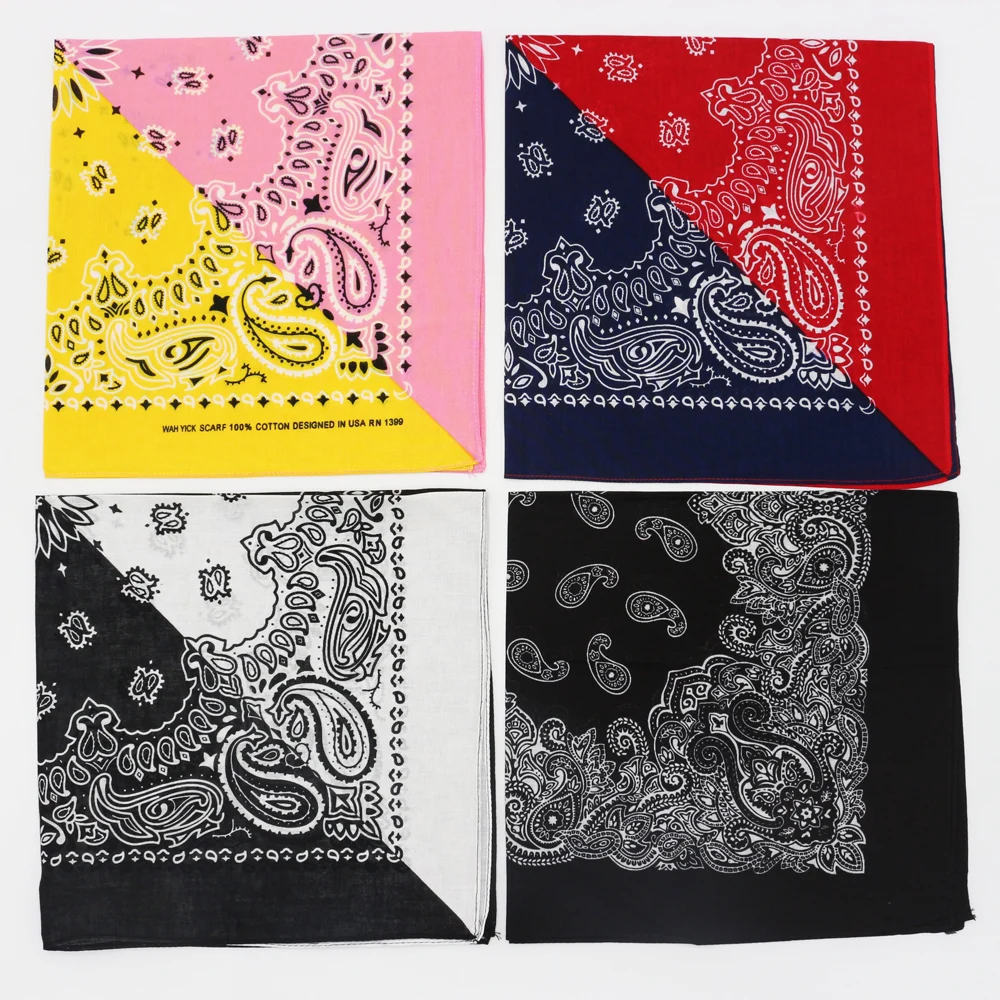 Hot Printed Paisley Bandana Men Fashion Head Scarf Women Headwear Hiphop Headband