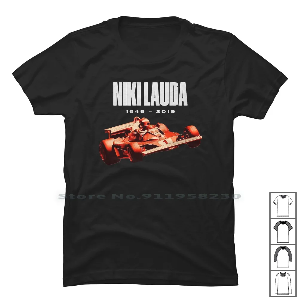 Niki Lauda T Shirt 100% Cotton Adventure Popular Trend Rider Ture End Ny Funny