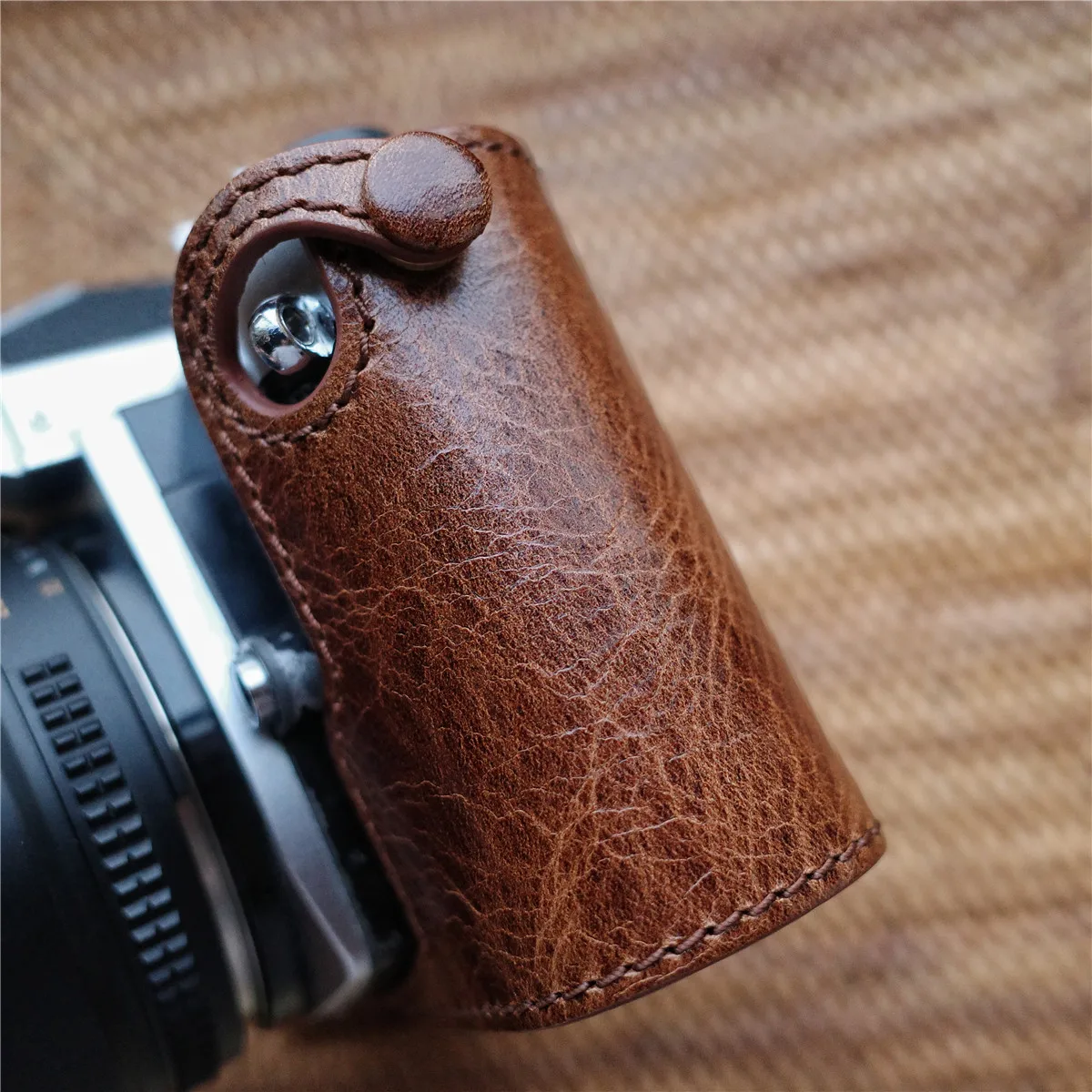 handwork Photo Camera Genuine leather cowhide Bag Body BOX Case For Nikon FM2 FM FM2N FE FE2 FM3A Protective sleeve box base