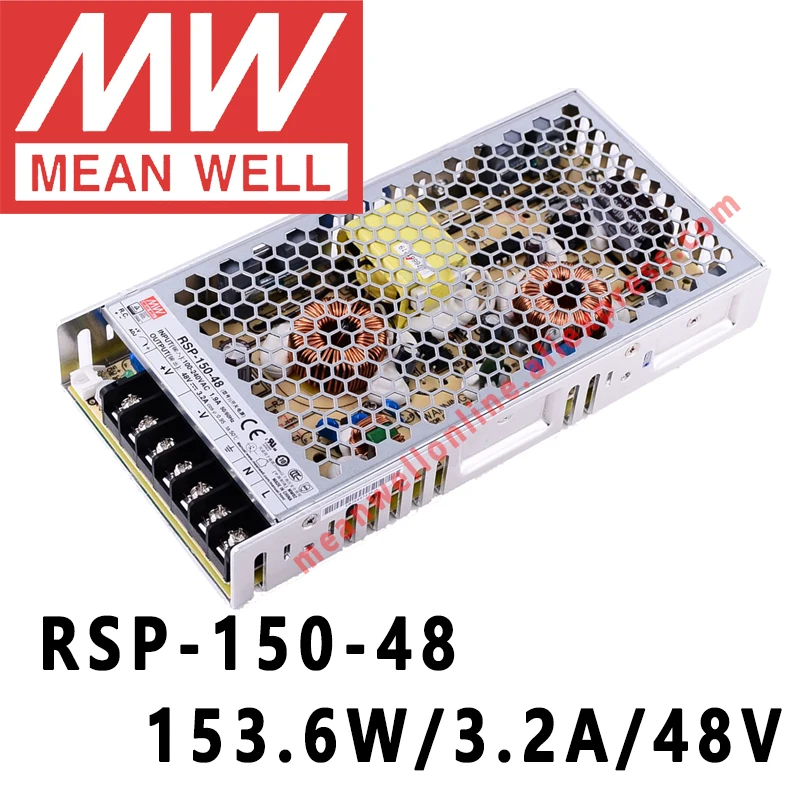 

Mean Well RSP-150-48 meanwell 48VDC/3.2A/153.6W Single Output with PFC Function Power Supply online store