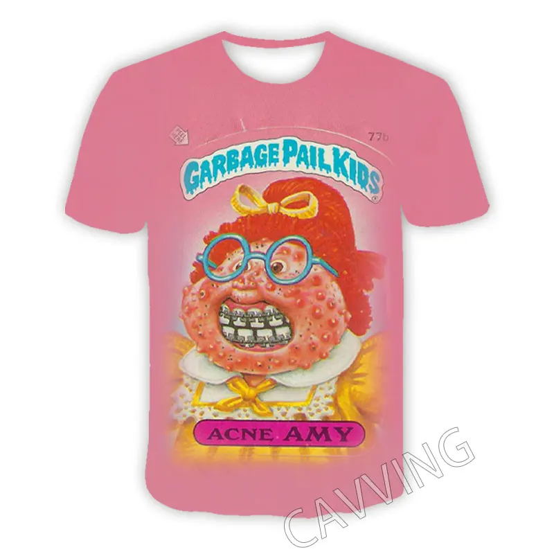 CAVVING 3D Printed  Garbage Pail Kids  Casual T-shirts  Hip Hop T Shirts Harajuku Styles Tops Clothing for Men/women   T02