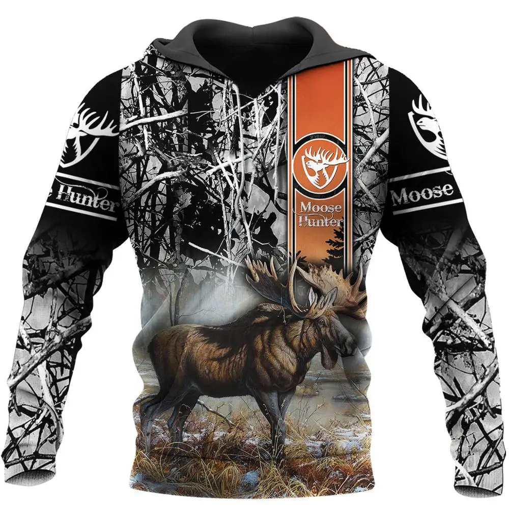 

Beautiful Moose Hunter 3D All Over Printed Hoodie For Men/Women Harajuku Fashion hooded Sweatshirt Casual Jacket Pullover KJ014