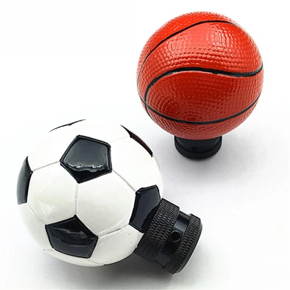 Universal Car Resin Basketball Football Fans Gear Shift Knob Lever Stick Gears Shifter Fit For Honda Toyota Nissan Mitsubishi