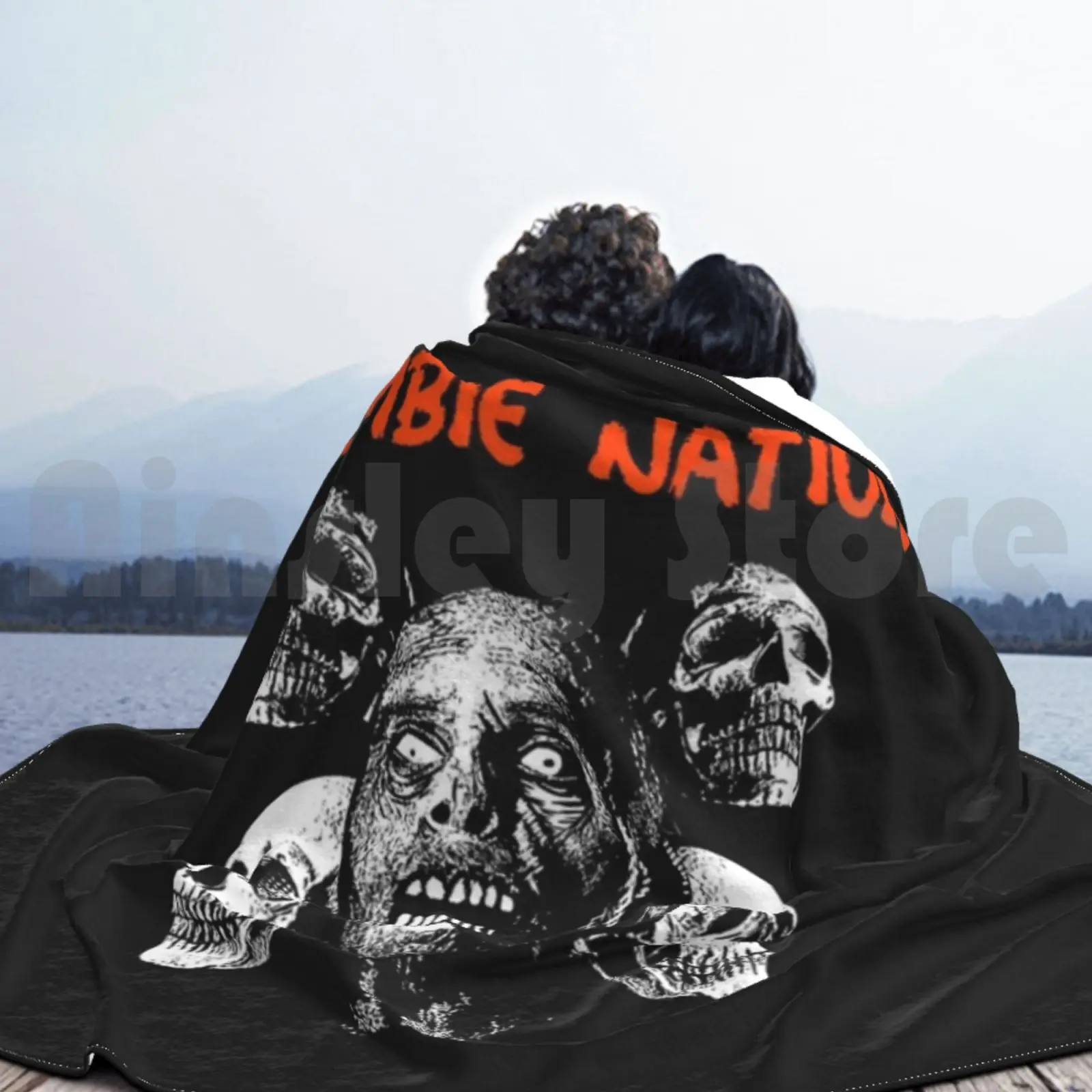 بطانية زومبي نيشن مخصصة على الموضة زومبي نيشن زومبي زومبي لاند فجر الموتى للهالوين 2020