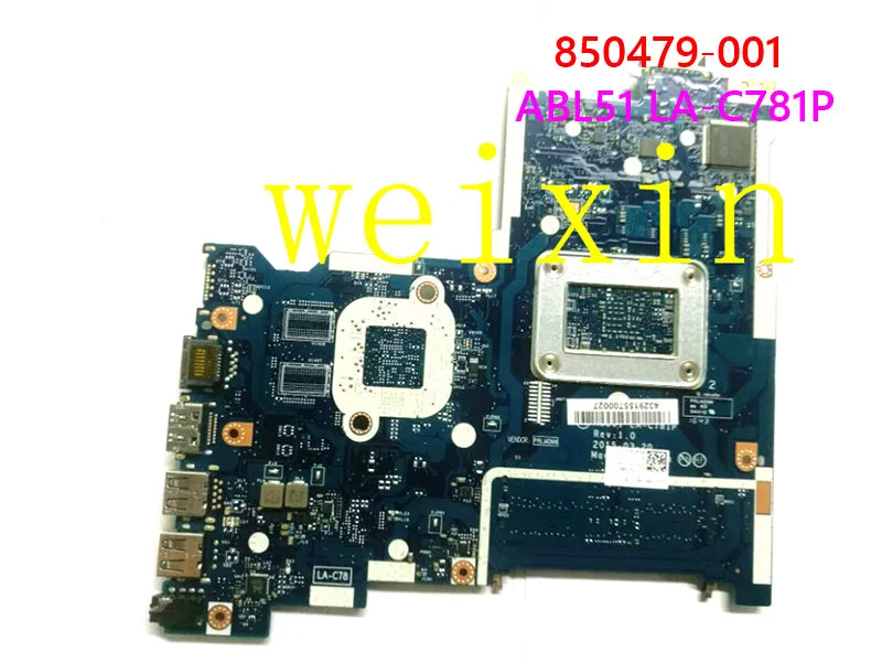 High quality for HP 15-AF laptop motherboard ABL51 LA-C781P 850479-001 100% tested