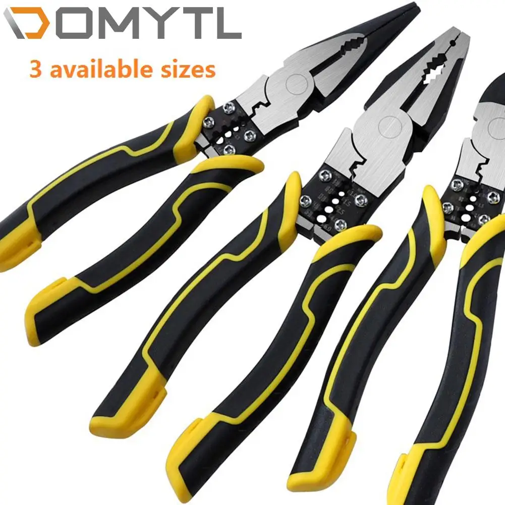 

Wire Stripping Pliers Electrician'S Pliers Crimping Pliers Diagonal Cutters Needle-Nose Pliers Multifunctional Wire Cutters