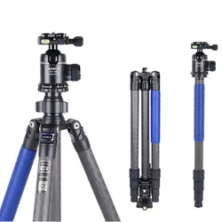 AOKA KU284C+KK38 Compact Lightweight Carbon Fiber Camera Professional Outdoor Travel Tripod