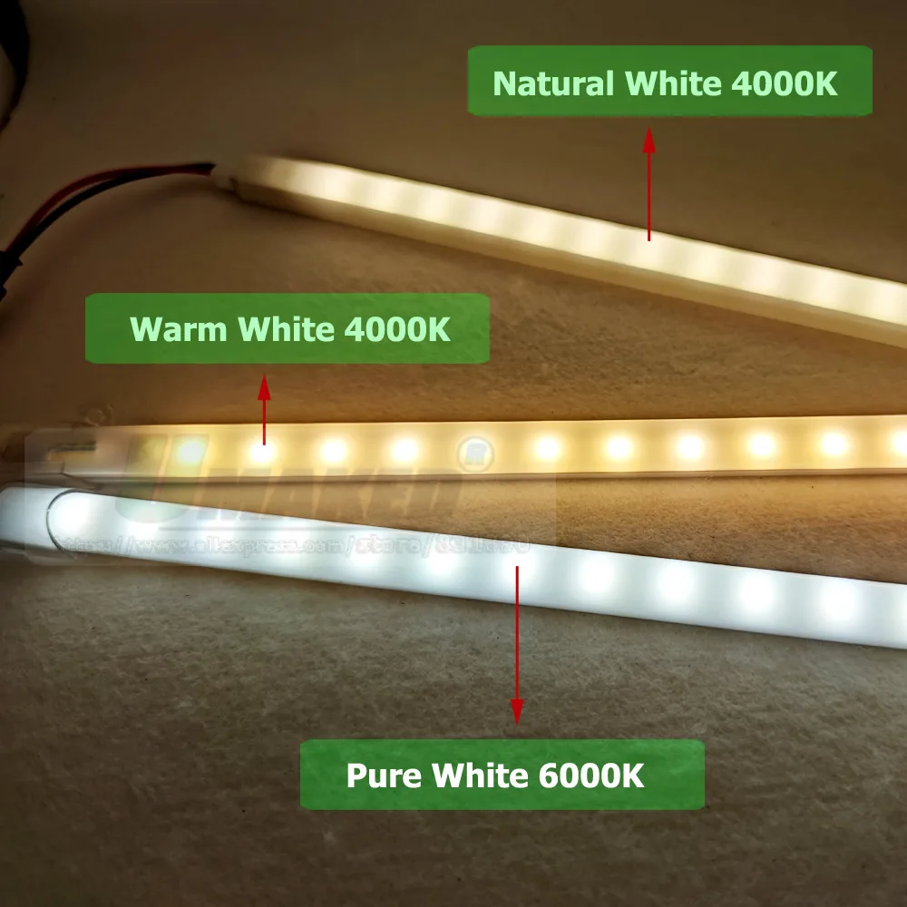 X5 X10 X20Pc LED PCB Lights AC220V 10CM 20CM 30CM 50CM SMD2385 blanc chaud/naturel/froid cuisine sous armoire bande dure lampe DIY