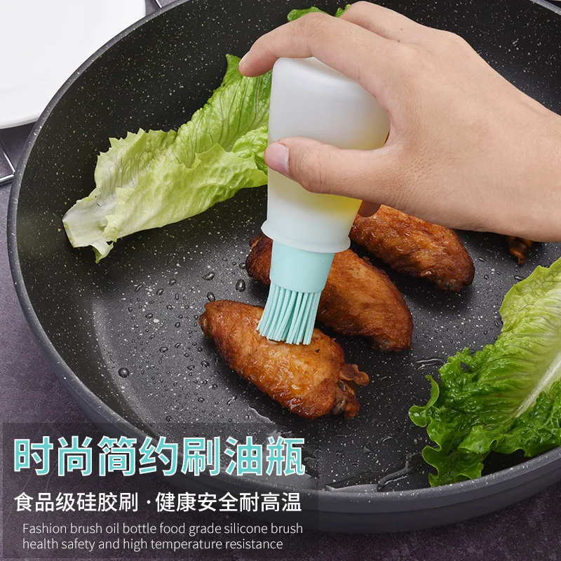 Food Grade Silicone Oil Bottle High Temperature Resistant Brush, Barbecue Baking Brush, Bbq Oil Brush, Controllable Oil Brush