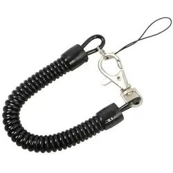 Tactical Lanyard Spring Rope Retractable Coil Stretch Keychain For Men women Outdoor Hiking Camping Anti-lost Phone Key Chains