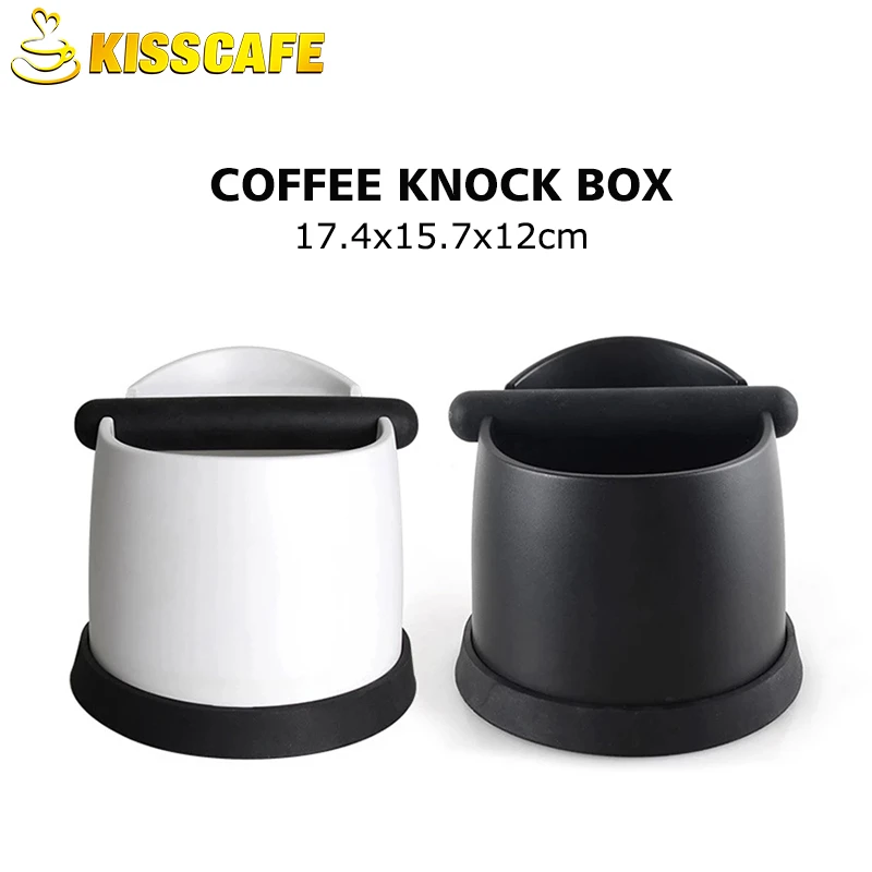 

Coffee Knock Box Deep Bent Design 17.4x15.7x12cm Large Double-Layer Slag Bucket Manual Coffee Grinder Coffee Accessories Barista