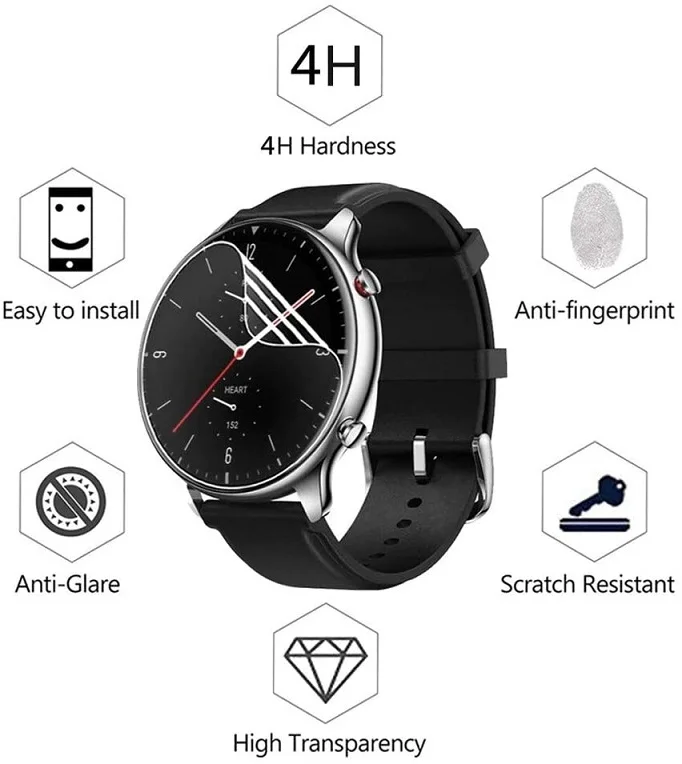3/6/9PCS TPU Hydrogel Film for Xiaomi Huami AMAZFIT GTR 2 GTR2 Smart Watch Full Screen Protector HD Clear Anti-Scratch Film