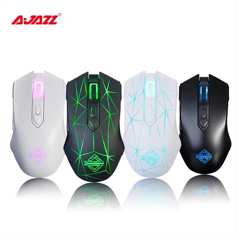 Ajazz AJ52 7 RGB Backlit Modes 2 well-designed side buttons Wired Gaming Mouse Professional E-sport Gaming mice for lol DOTA P