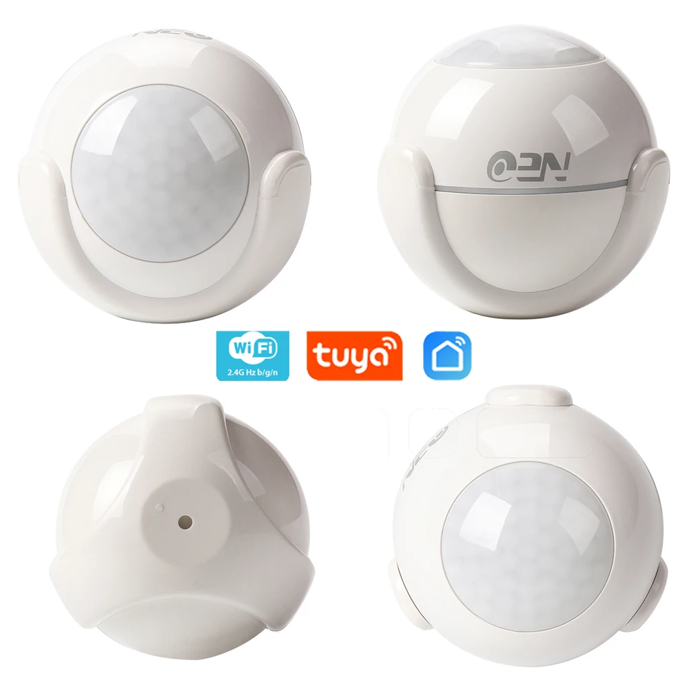 

Tuya Motion Sensor Smart WiFi PIR Human Body Sensor Detector Home Alarm System Compatible with Smart Life APP