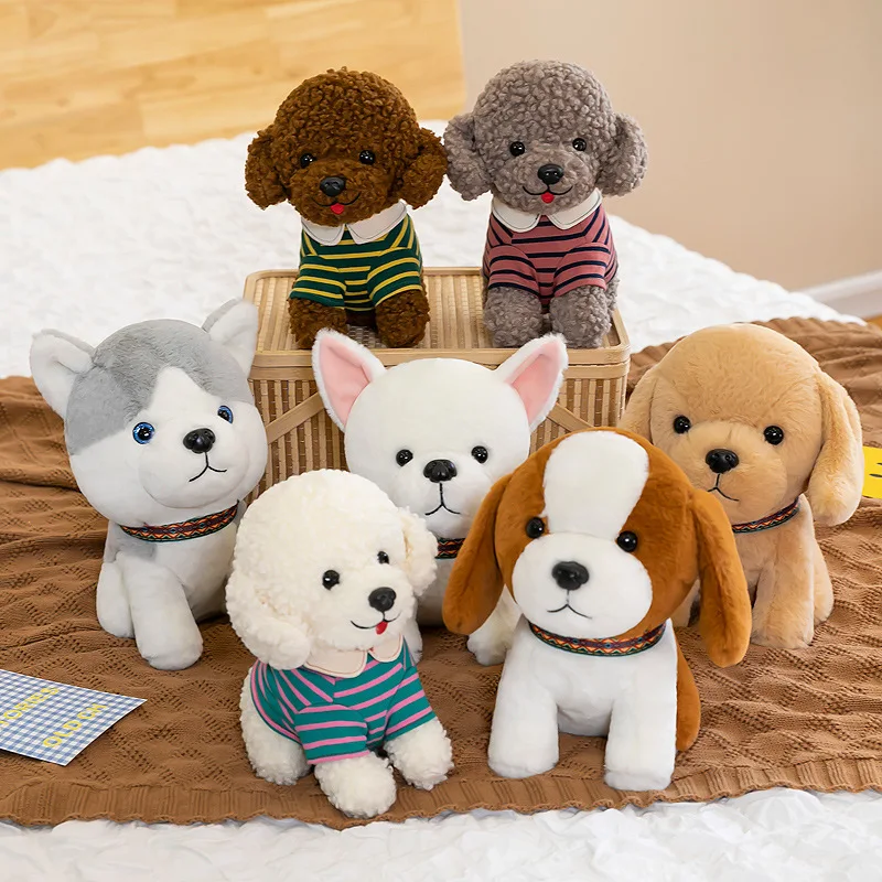 

23cm Cute Imitation Teddy Dog Plush Stuffed Doll Cute Poodle Stuffed Toy Cloth Doll Plush Dog Baby Stuffed Animals Kawaii Plush