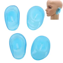 2Pair/4pcs Clear Silicone Ear Cover Hair Dye Shield Protect Earmuffs Shower Waterproof Hair Coloring Ear Protector Cover Caps