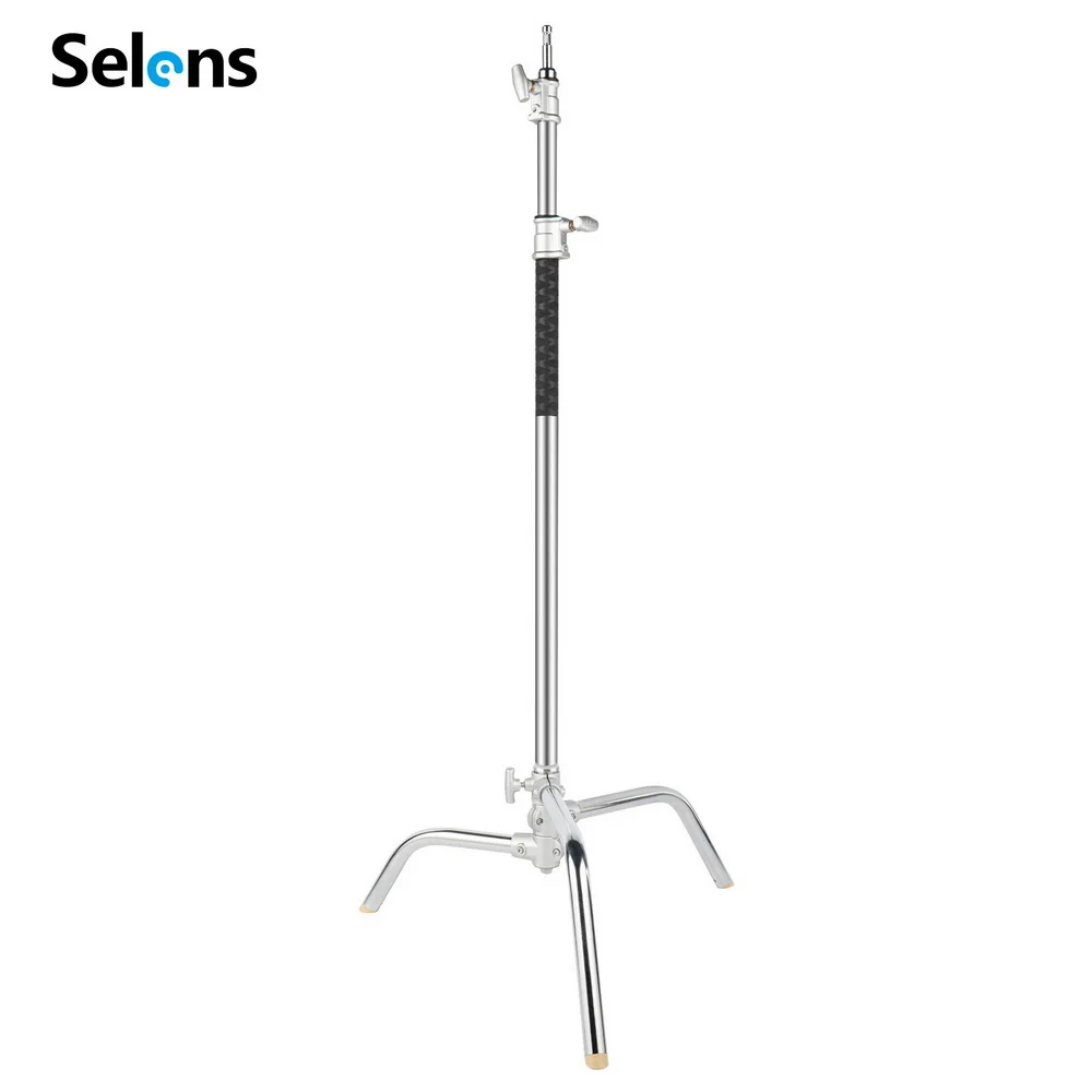 Selens Stainless Steel Century Foldable Light Stand Tripod Magic Leg Photography C-Stand For Spot Light,Softbox,Photo Studio