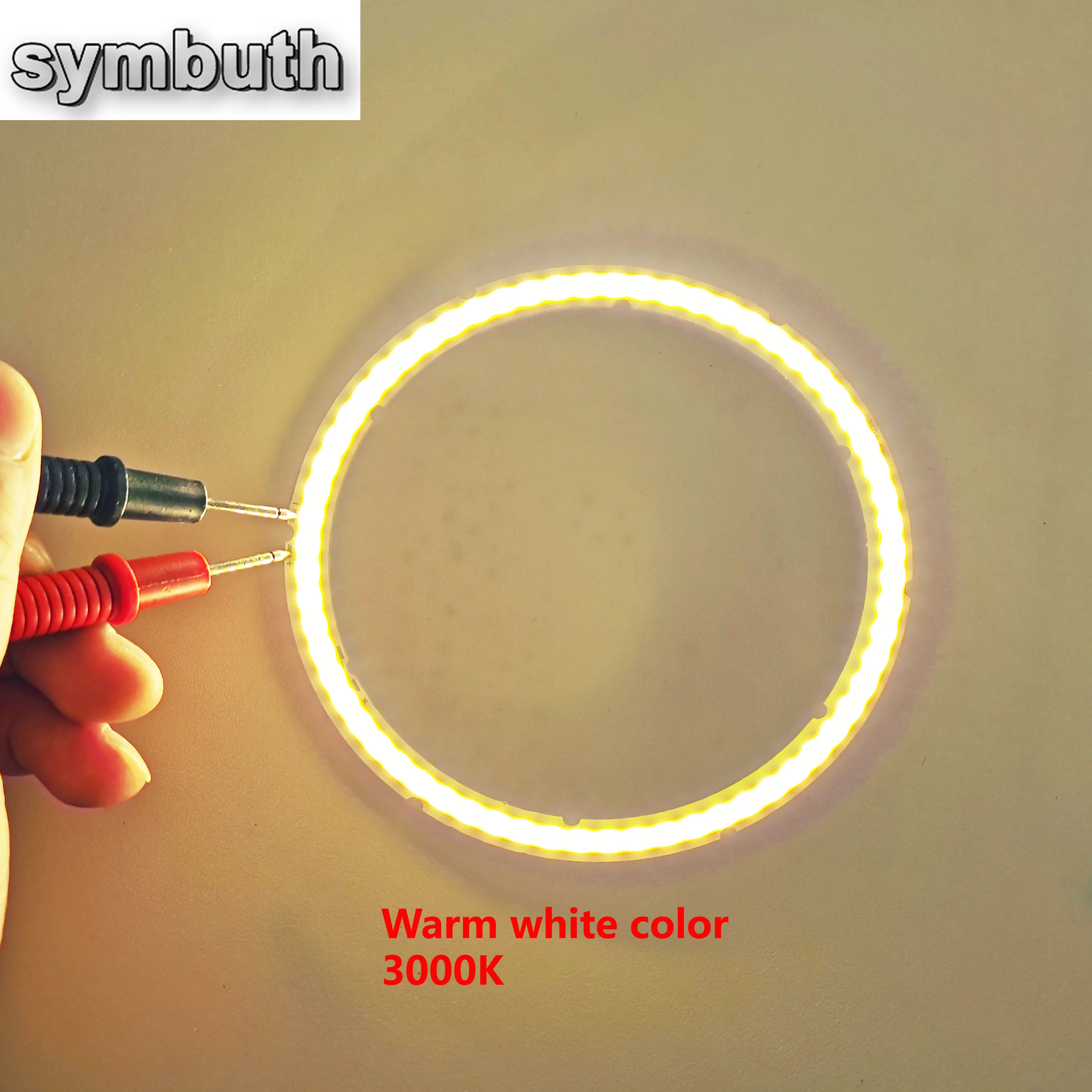 Imagem -04 - Fonte de Luz Led Cob Ring para Lâmpada Faça Você Mesmo Forma Anual Branco Frio Quente Olhos de Anjo 12v dc 20 Mm120 mm 2w-12w