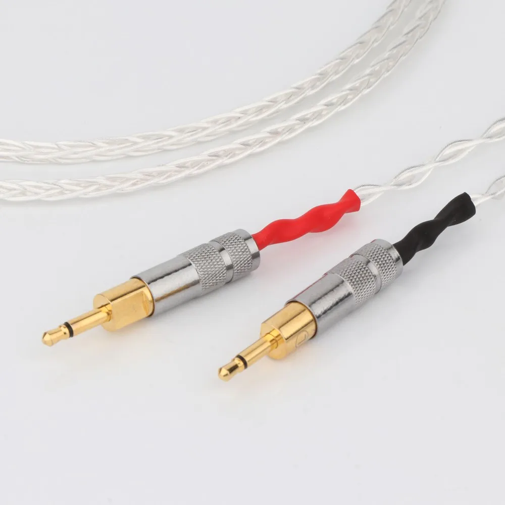 Balance 3.5 Xlr 4.4 male to Dual 2.5 mm 8 Cores Headphone Earphone Cable hifi cabl For hd 700 hd700 nw zx300a