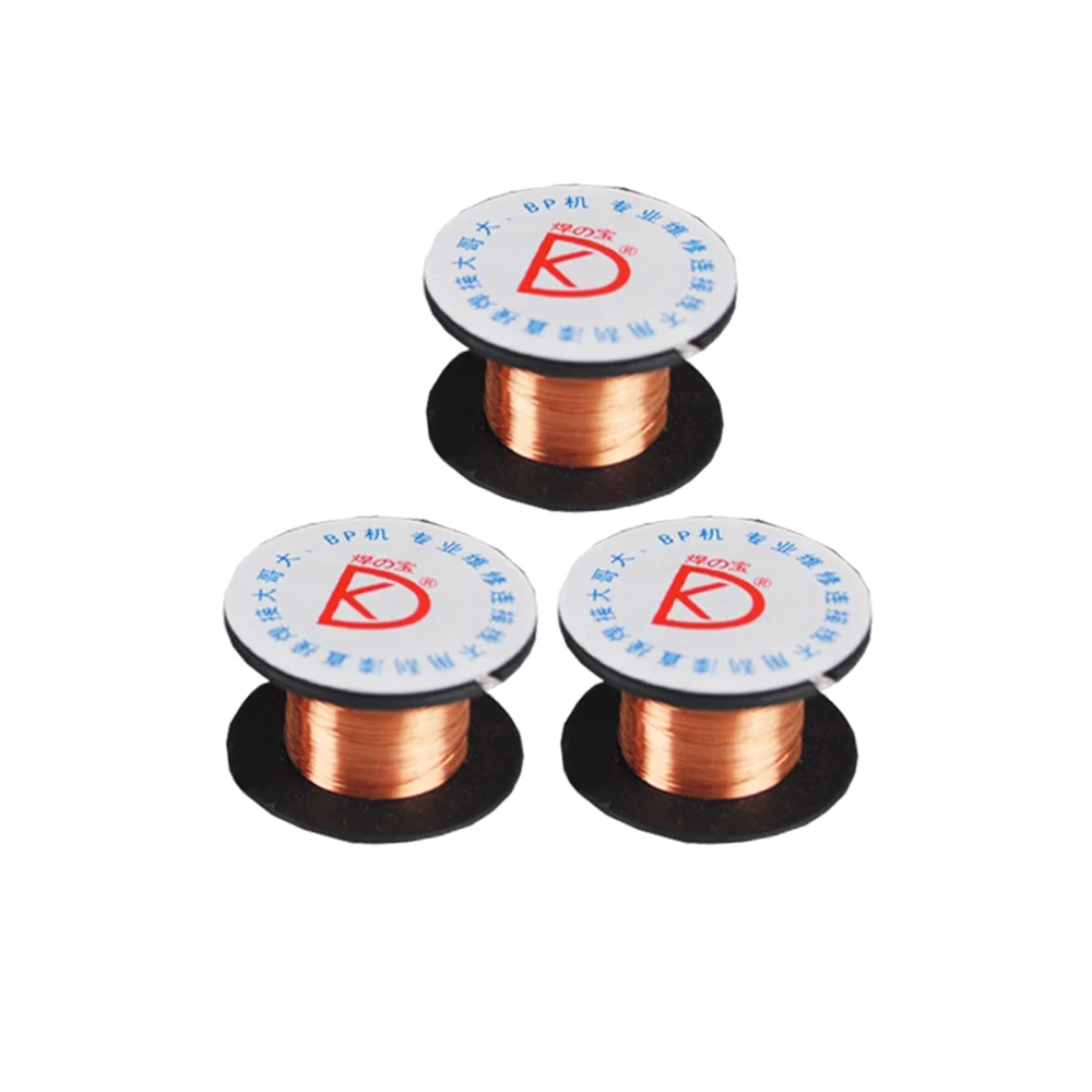 5pcs/1pcs Insulation Copper Soldering Wire Jumper Wire 0.1mm for Phone Motherboard Fingerprint Pcb Repair Welding Tool