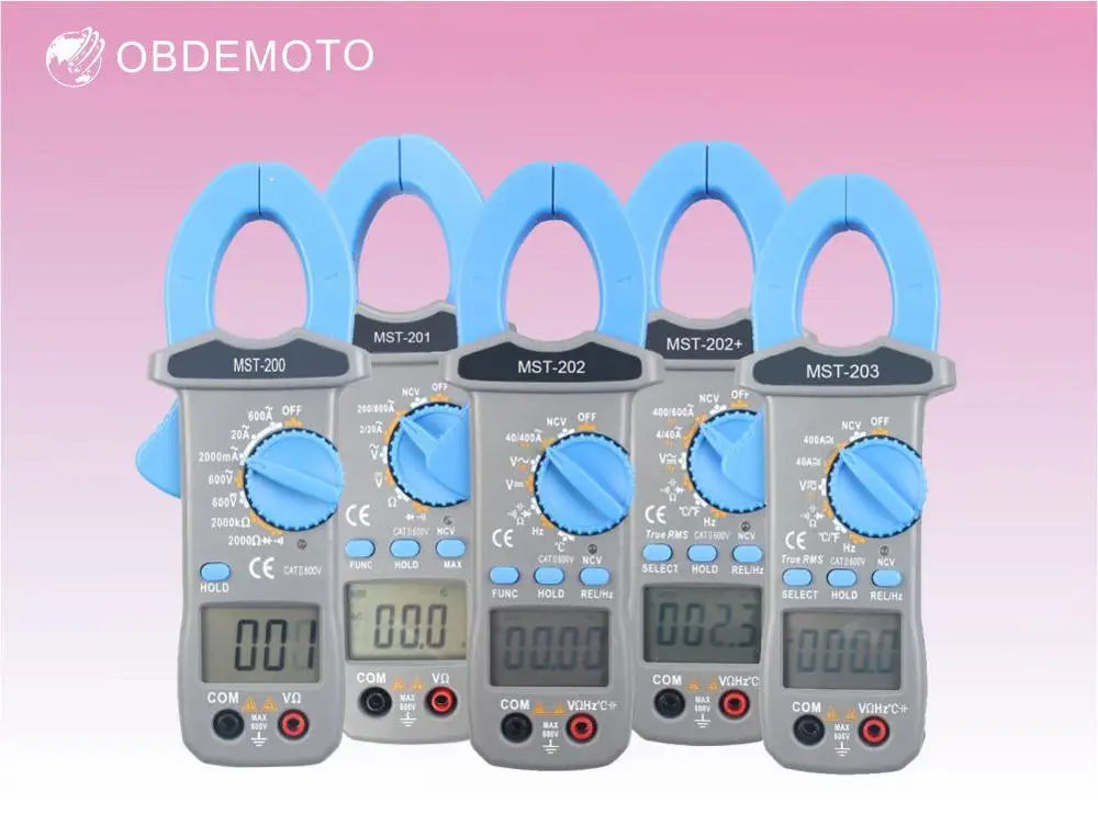 Digital Clamp Meters AC/DC Current Voltage True RMS Auto Range Capacitance Non Contact Multimeter MST Series