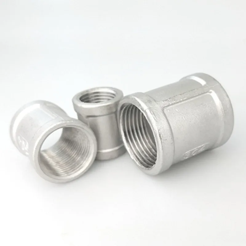 Water Connection 1/8" 1/4" 3/8" 1/2" 3/4" 1-1/4" 1-1/2" Female Threaded Coupling F/F Stainless Steel SS304 Couple Pipe Fittings image 2