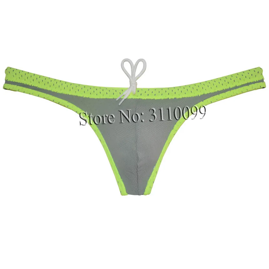 Bañador con Tanga para hombre, ropa interior para surfear, minibikini, ropa de playa