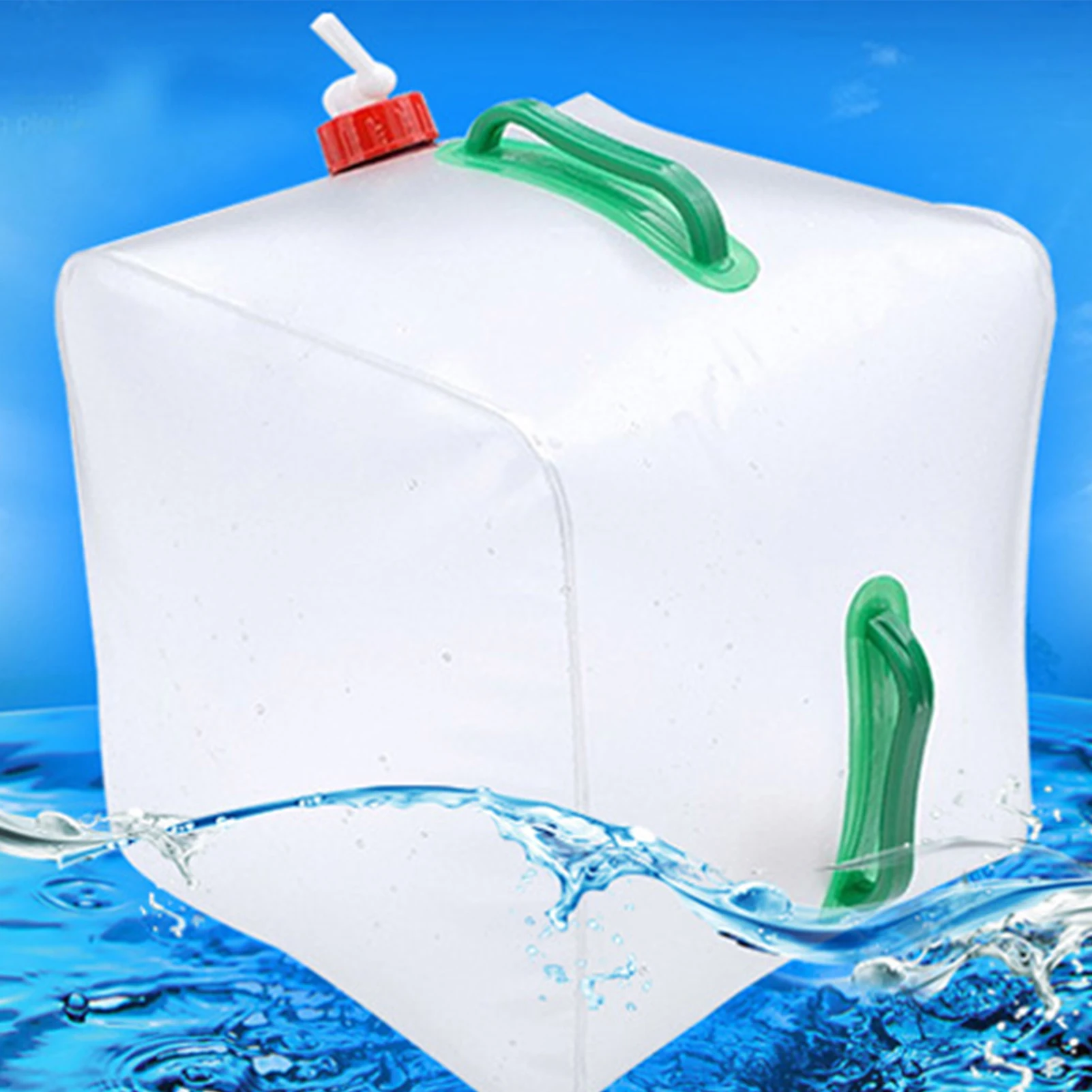 

20L PVC Folding Camping Portable Water Bag Vehicle-Mounted Water Bucket Outdoor Collapsible Water Containers Water Bottle