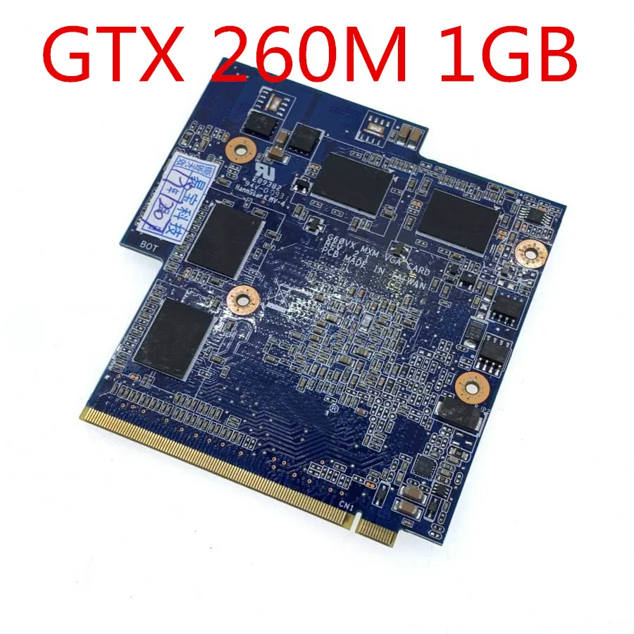 Imagem -02 - Placa de Vídeo Vga do Caderno do Portátil de p n 60-nv3vg1000-d01 Gtx 260m 1gb Ddr3 Mxm para Asus G60vx G51vx G50vt G50v 08g2023gt21i