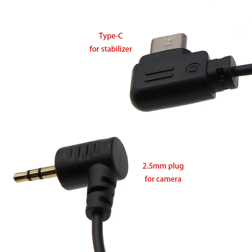 For DJI Ronin SC to Fujifilm / Canon / Pentax cameras (with 2.5mm port) etc., 25cm Control Cable (RSS-F) Type-C to 2.5mm port