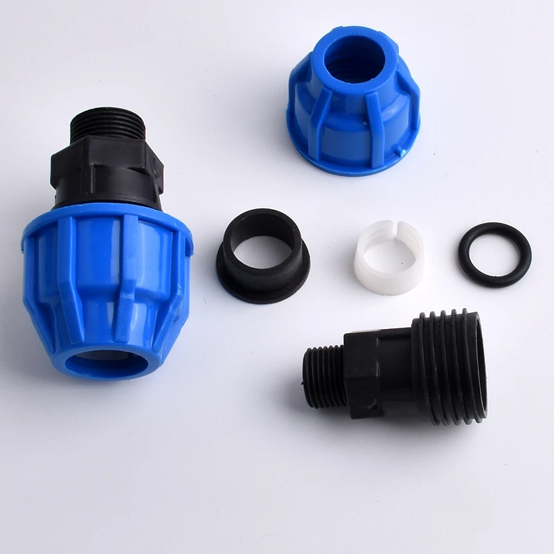 2-10Pcs Hi-quality PPR PVC PE Male Thread Direct Quick connector Water Pipe Connectors Plastic joint Agricultural Accessories